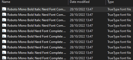 Windows Font Install
